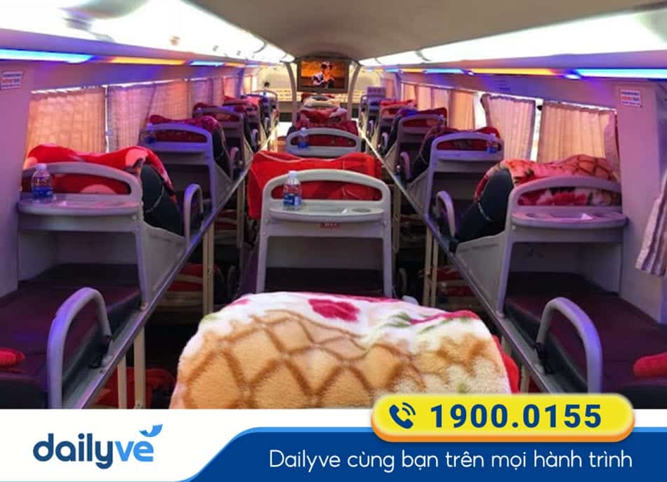 Xe giường nằm 40 chỗ của nhà xe Duyệt Thủy Thái Bình - Cao Bằng