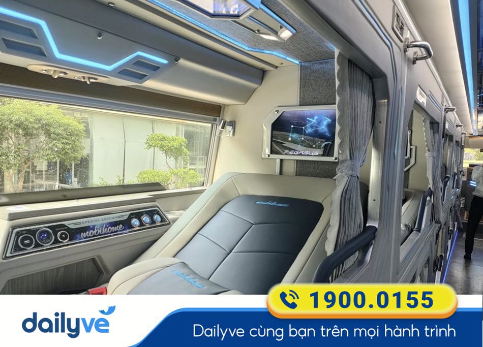 Nội thất xe giường Limousine 20 phòng của hãng xe Cúc Tùng