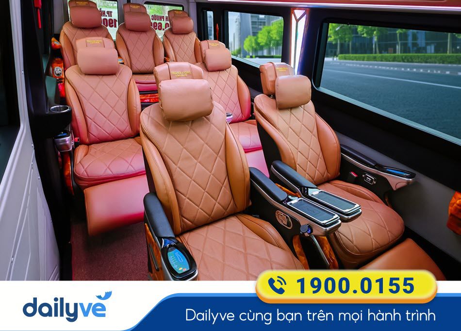Nội thất sang trọng của xe Vip Thành Công