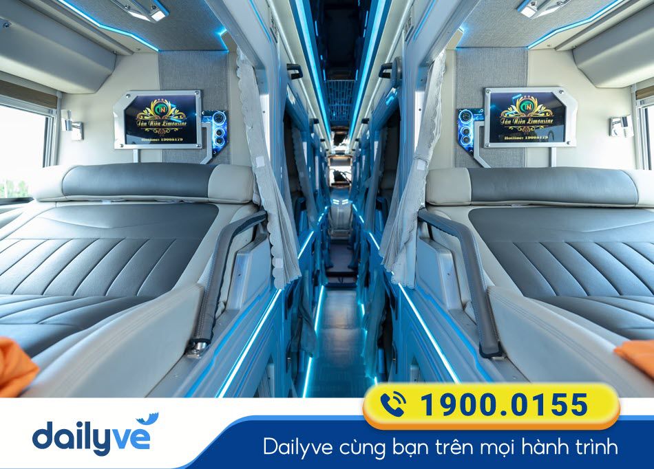 Dòng xe Limousine 21 phòng của xe Tân Niên Biên Hòa đi Buôn Ma Thuột