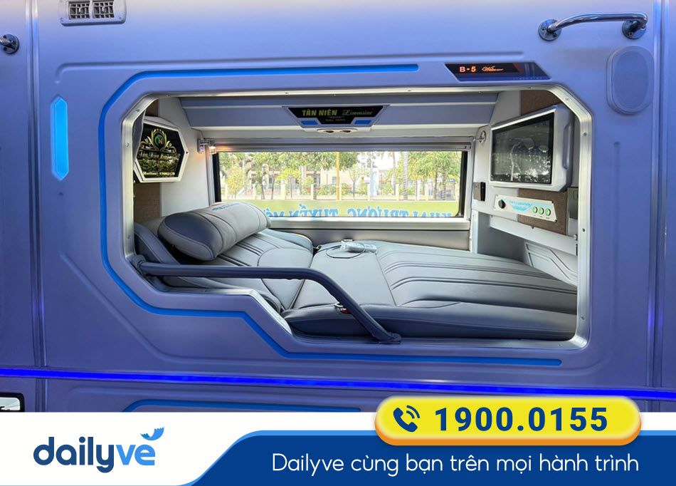Xe giường nằm Limousine của nhà xe Tân Niên Kon Tum - Đồng Nai