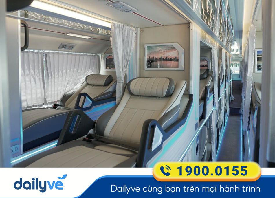 Dòng xe Limousine giường phòng cao cấp của nhà xe Tiến Oanh