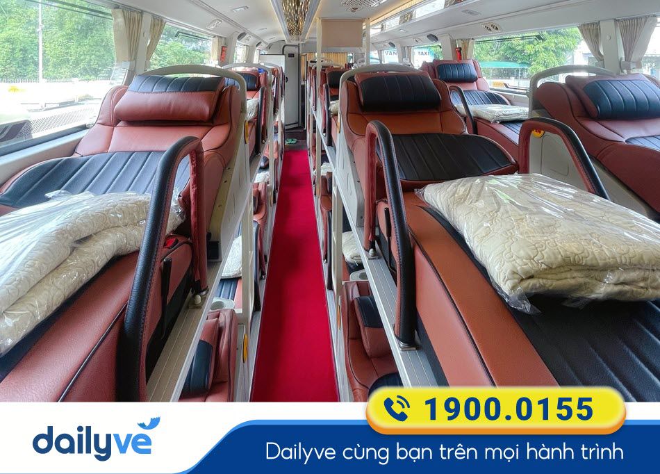 Dòng xe Limousine 20 phòng của Nhà xe Văn Minh Vinh - Hà Nội