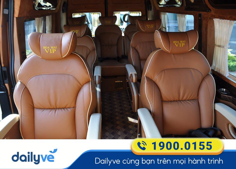 Các tiện ích hiện đại dòng xe Limousine của nhà xe Hoa Mai Vũng Tàu