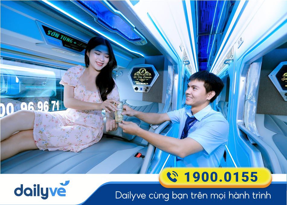 Nội thất sang trọng dòng xe Limousine 24 phòng của xe Sơn Tùng Quy Nhơn