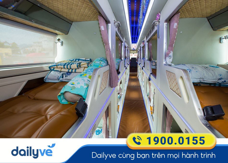 Nội thất xe giường nằm Limousine 24 phòng của xe Trường Thịnh Quy Nhơn