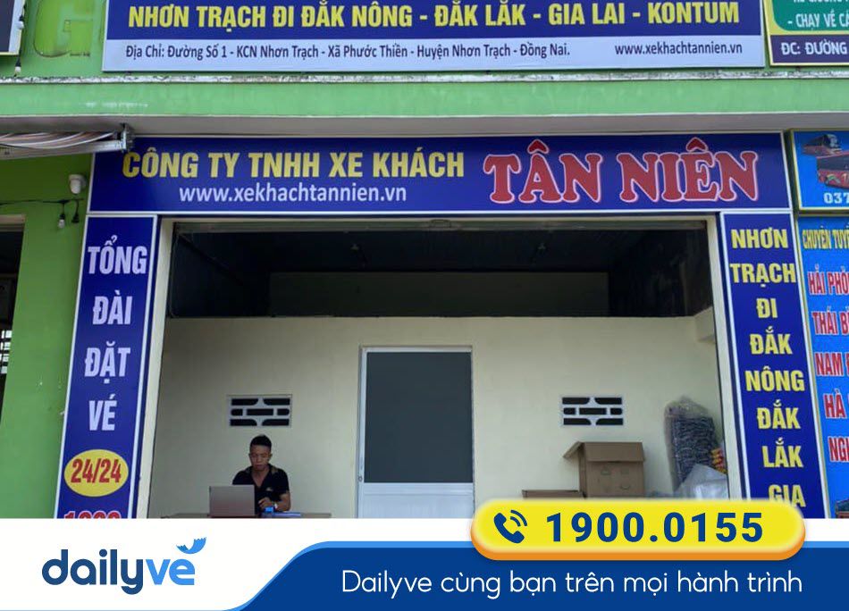 Văn phòng vé của nhà xe Tân Niên ở Biên Hòa - Đồng Nai