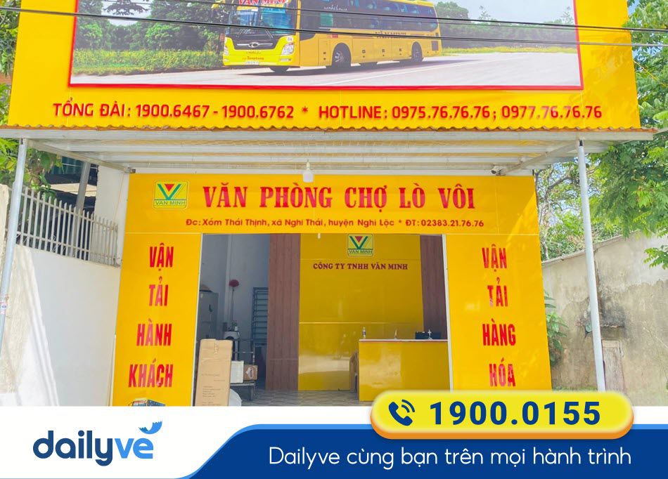 Văn phòng vé Chợ Lò Vôi của nhà xe Văn Minh tại Nghệ An