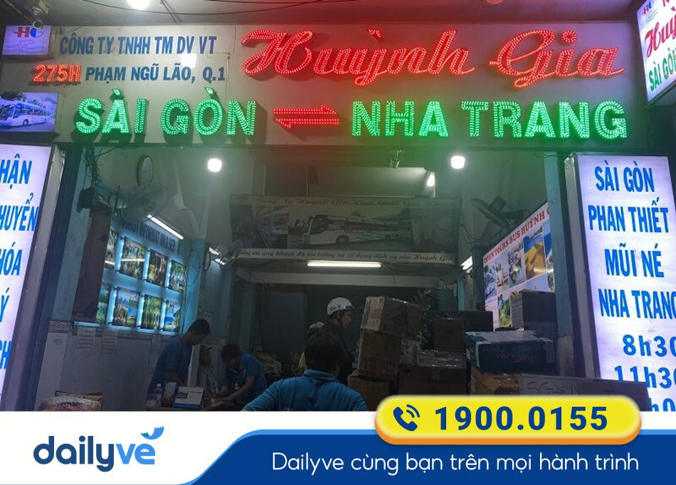 Địa chỉ phòng vé xe Huỳnh Gia Phạm Ngũ Lão - Sài Gòn
