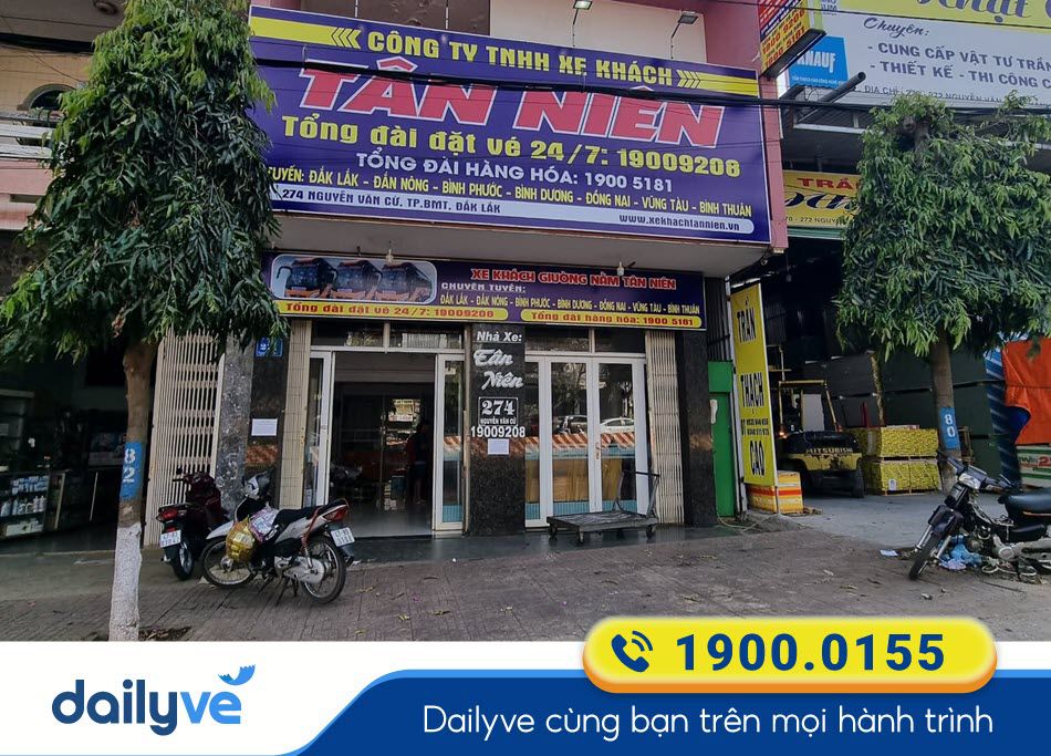 Văn phòng vé của nhà xe Tân Niên tại Đắk Lắk