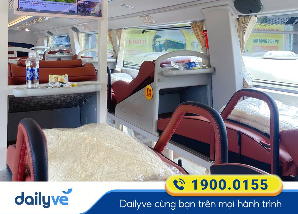 Các tiện ích hiện đại dòng xe Limousine 20 phòng của xe Văn Minh
