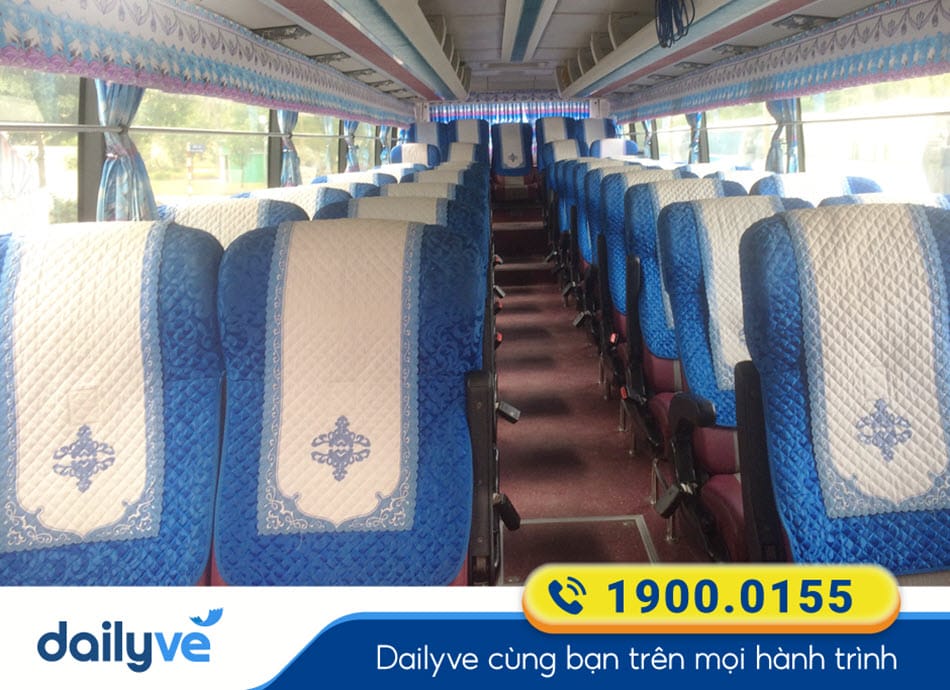 Các tiện ích dòng xe hiện đại 45 chỗ của nhà xe Hải Âu