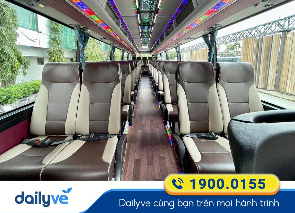 Tiện ích xe ghế ngồi 29 chỗ của nhà xe Ba Tấn Nha Trang