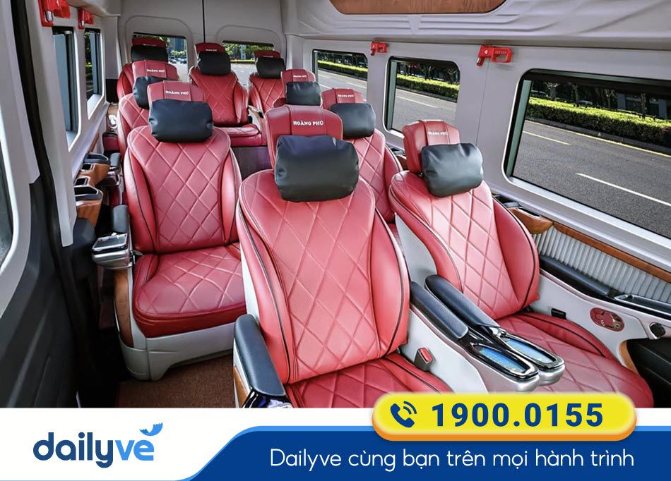 Nội thất xe Limousine Hoàng Phú Hà Nội - Quảng Ninh