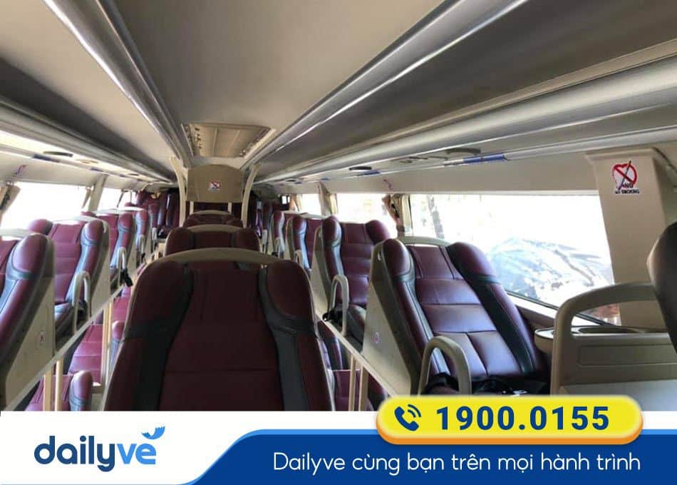Nội thất xe giường nằm 40 chỗ của nhà xe Ba Tấn đi Nha Trang