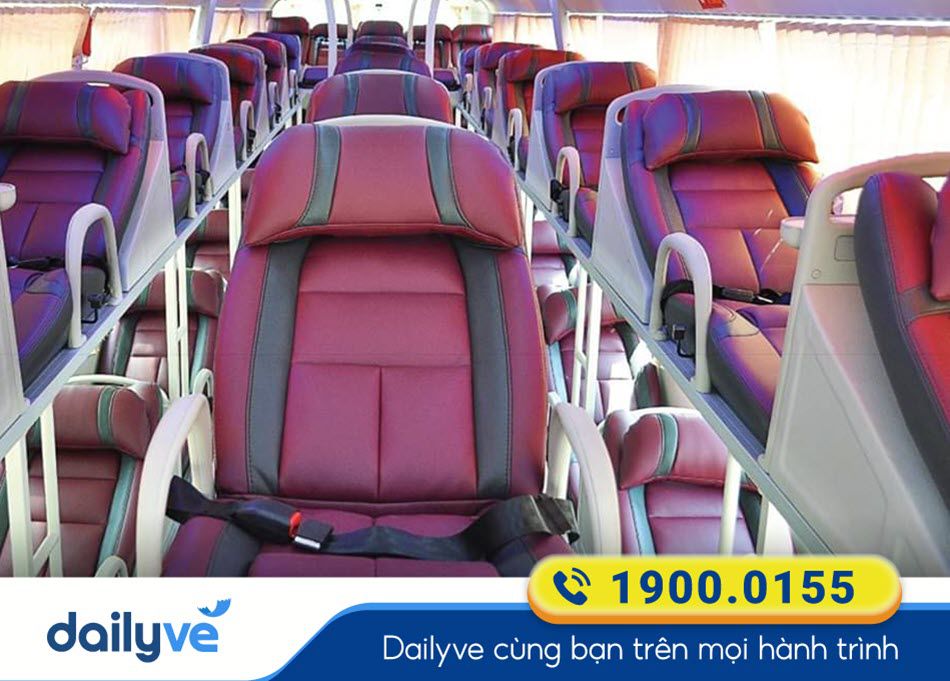 Nội thất xe giường nằm 41 chỗ của nhà xe Thảo Lan Buôn Hồ