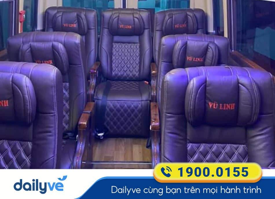 Dòng xe Limousine 11 chỗ của xe khách Vũ Linh Limousine