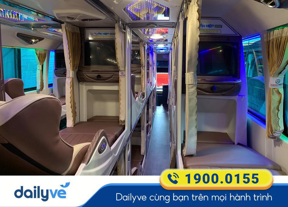 Dòng xe Limousine 22 phòng của nhà xe Tuấn Hiệp Cà Mau - Vũng Tàu