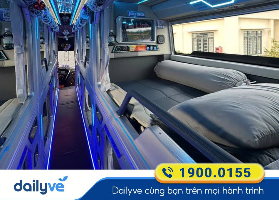 Xe giường nằm Limousine 22 phòng cao cấp của nhà xe Hà Linh
