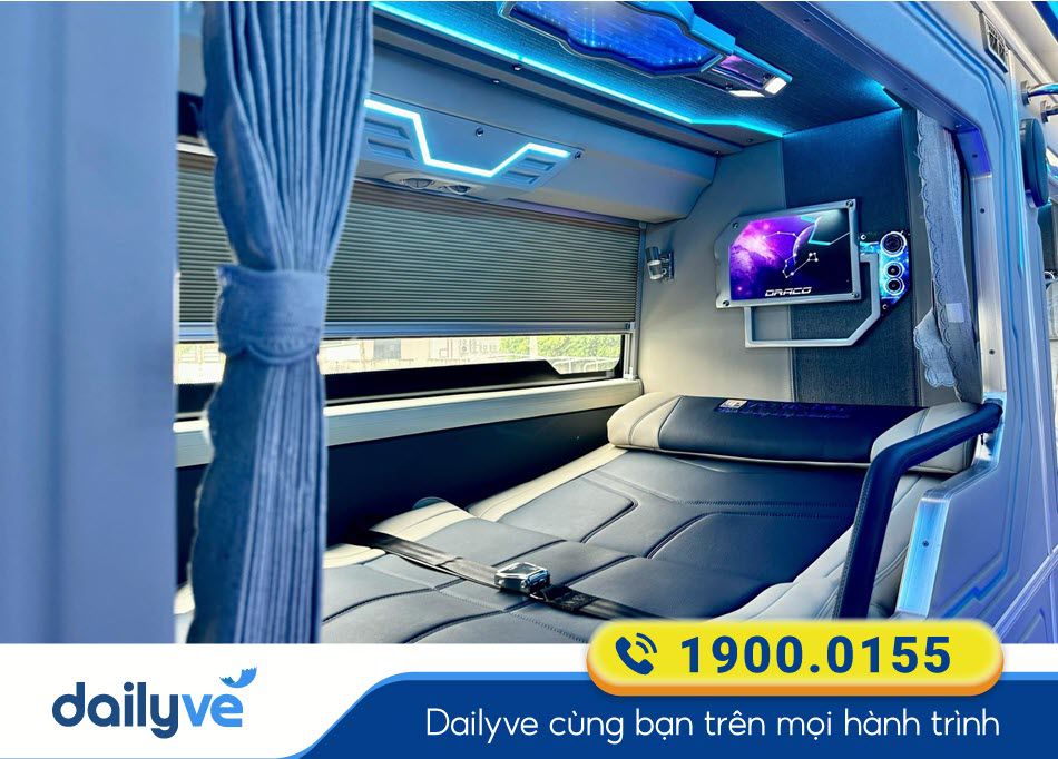 Nội thất sang trọng xe Limousine 22 phòng của nhà xe Việt Tân Phát