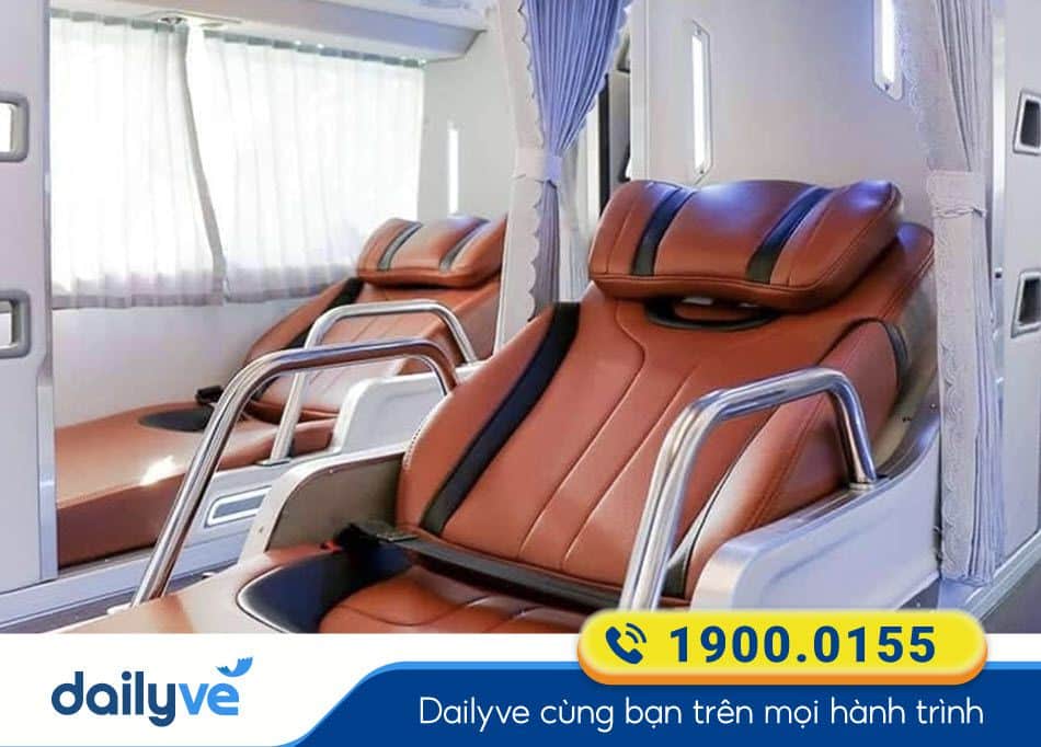 Dòng xe Limousine 34 giường của nhà xe Đức Đạt Đà Nẵng - Gia Lai