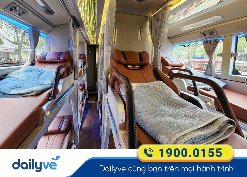 Dòng xe Limousine 34 phòng của xe khách Xuân TùngĐà Nẵng - Biên Hòa