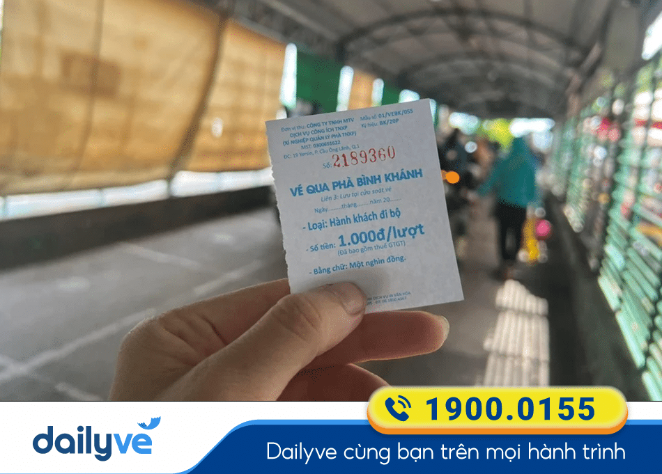 Hình ảnh giá vé phà Bình Khánh