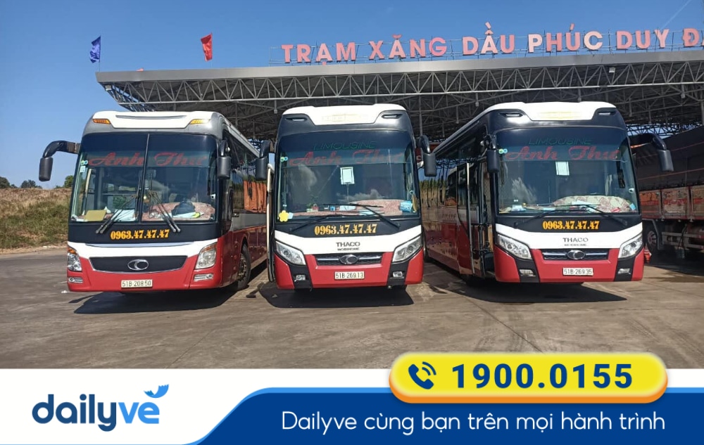 Nhà xe Anh Thư (Buôn Hồ) tuyến Đắk Lắk đi Sài Gòn