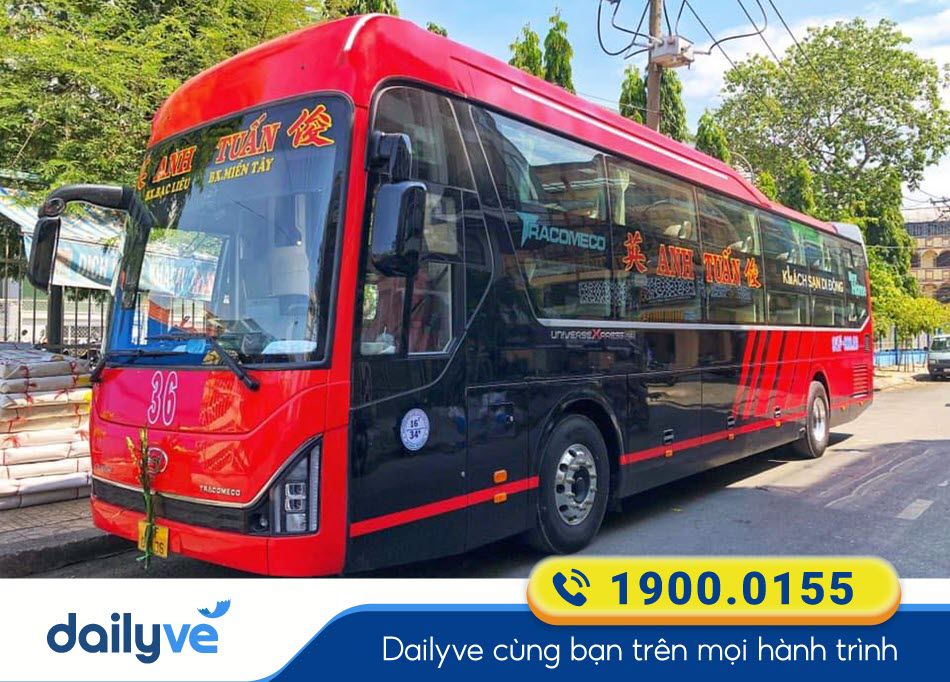 Nhà xe Anh Tuấn Bạc Liêu đi Tiền Giang