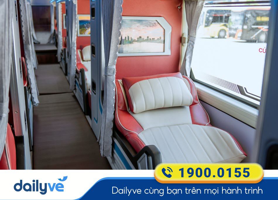 Tiện ích xe Limousine cabin đơn của xe khách Bằng Phấn đi Hà Nội