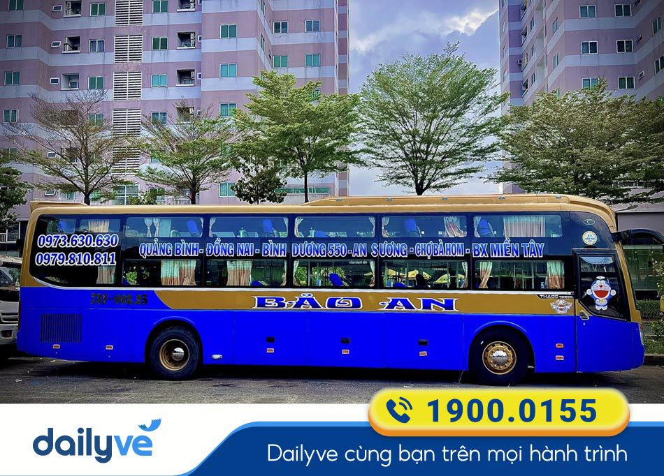 Nhà xe Bảo An Quảng Bình đi Sài Gòn