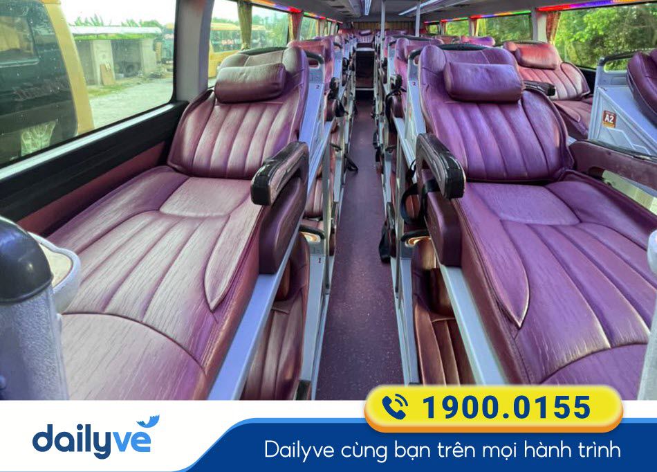 Xe giường nằm 40 chỗ của nhà xe Đức Phát Chợ Mới - An Giang
