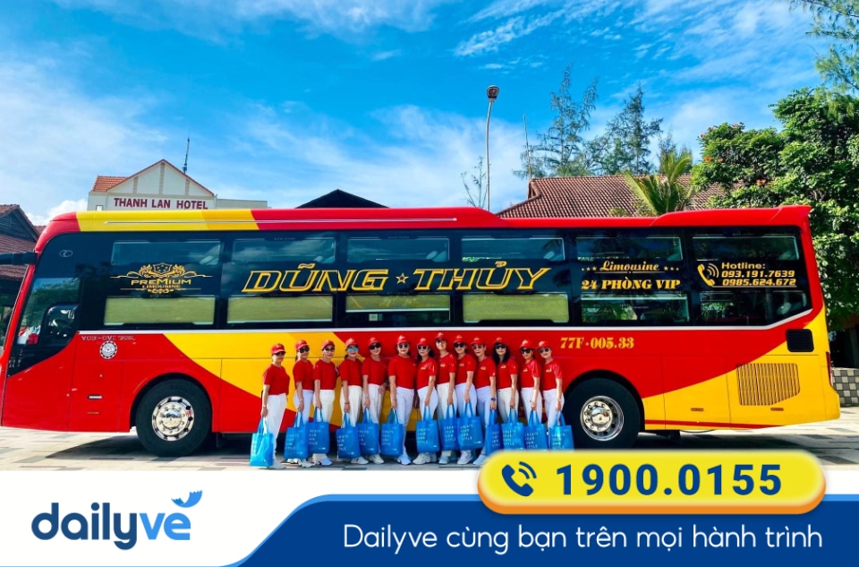 Nhà xe Dũng Thủy Express tuyến Bình Định đi Sài Gòn