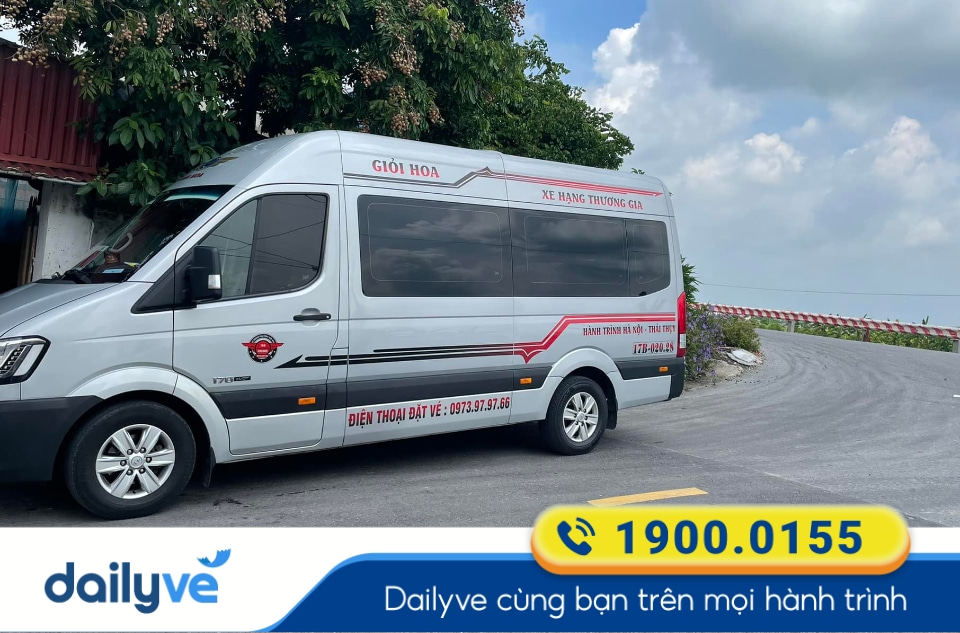 Nhà xe Giỏi Hoa Limousine tuyến Hà Nội đi Thái Bình