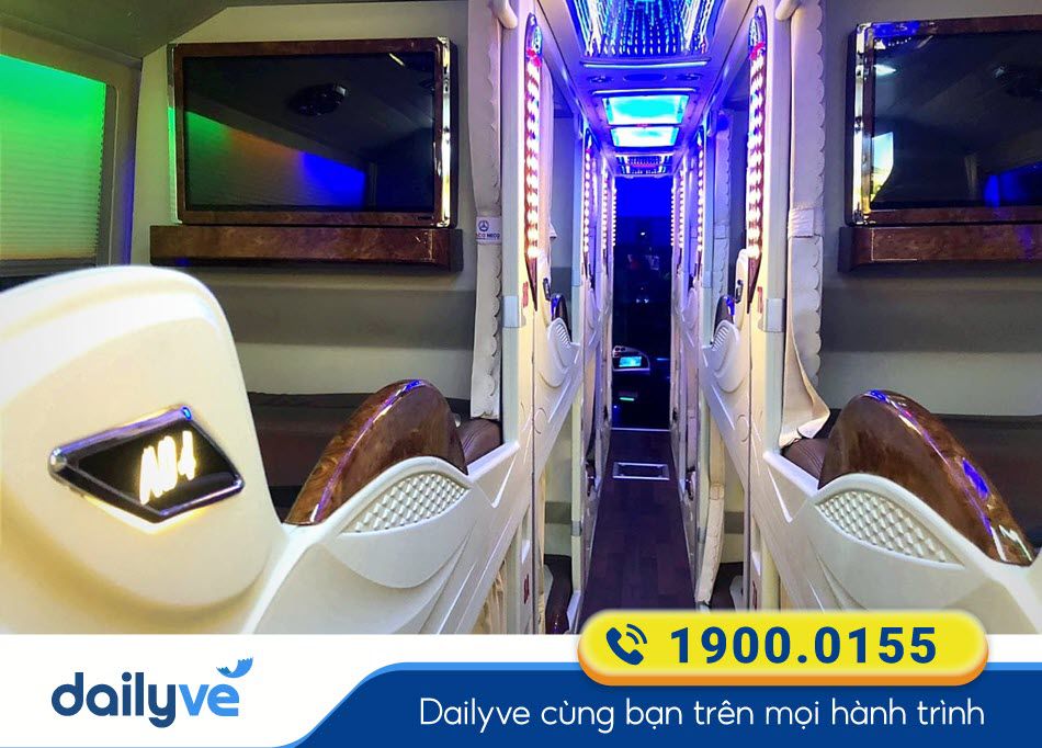 Dòng xe Limousine 34 chỗ của xe khách Hà My Sài Gòn - Bạc Liêu