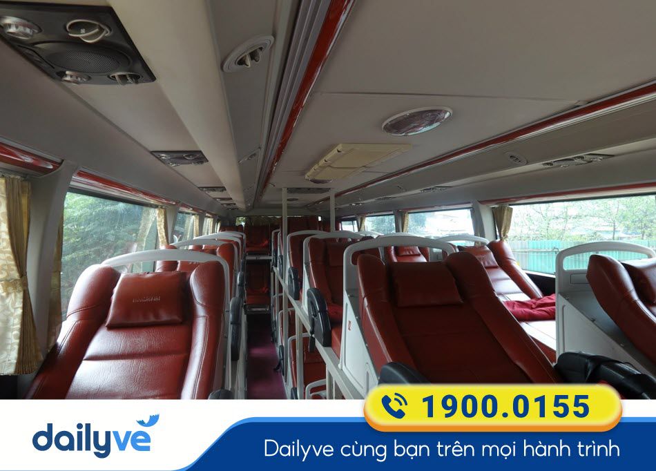 Dòng xe giường nằm 40 chỗ của xe khách Hà My
