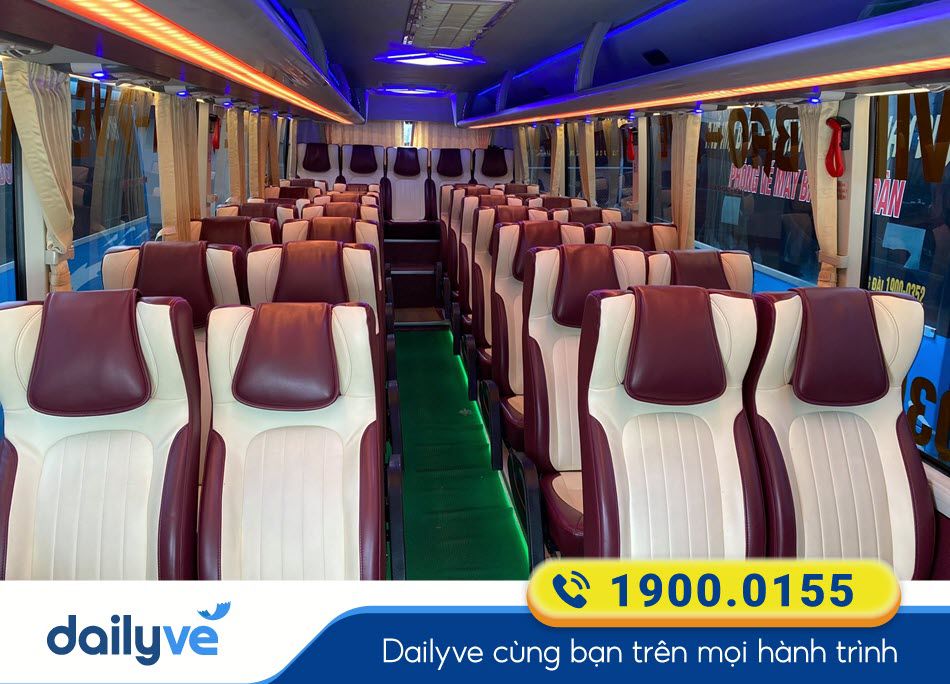 Dòng xe ghế 29 chỗ của nhà xe Kết Đoàn Hải Phòng - Việt Trì