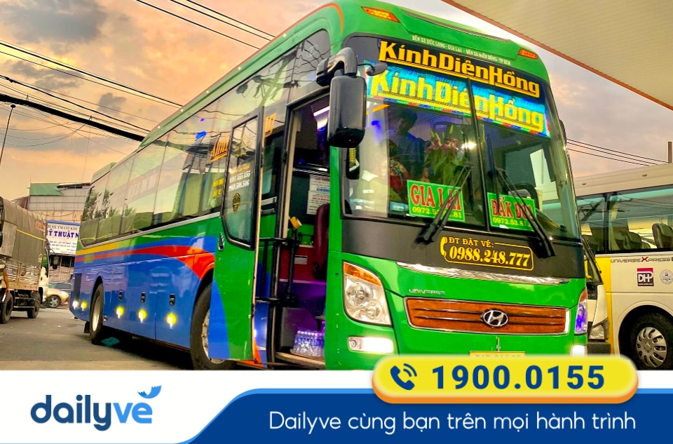 Nhà xe Kính Diên Hồng tuyến Sài Gòn đi Gia Lai