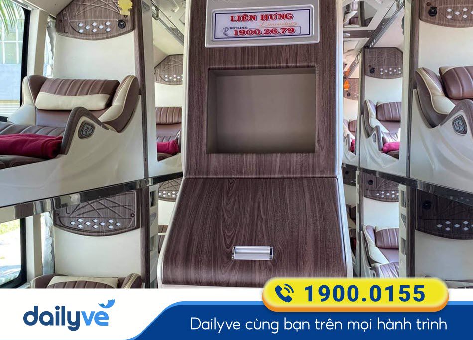 Tiện nghi hiện đại dòng xe Limousine 32 phòng của xe Liên Hưng Bình Thuận