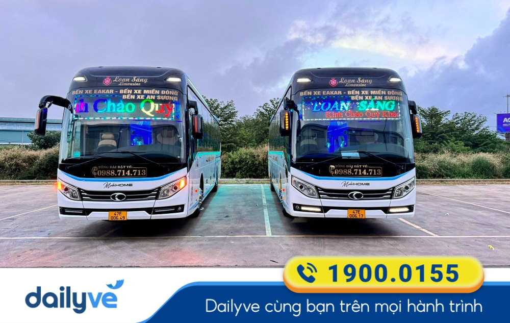 Nhà xe Loan Sáng tuyến Sài Gòn đi Đắk Nông