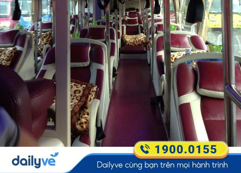 Dòng xe giường nằm 44 chỗ của nhà xe Mận Vũ bến xe Nước Ngầm