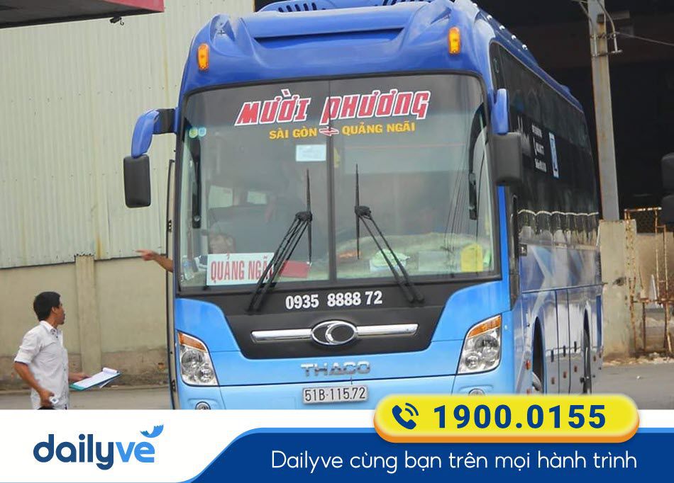 Nhà xe Mười Phương Sài Gòn đi Quảng Ngãi