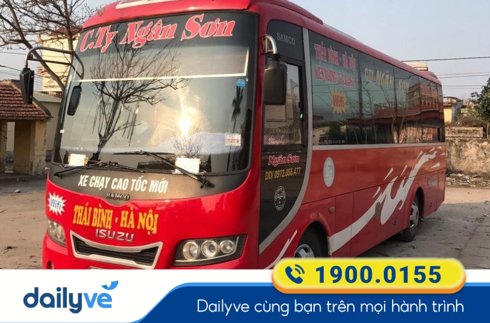 Nhà xe Ngân Sơn tuyến Hà Nội đi Thái Bình