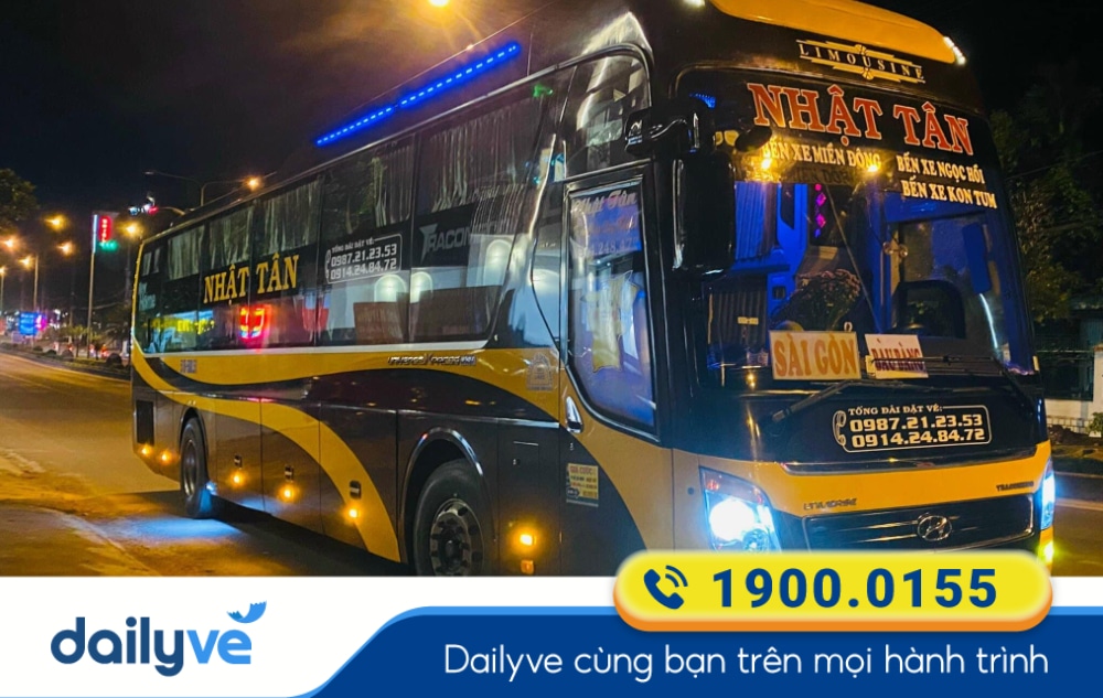 Nhà xe Nhật Tân tuyến Sài Gòn đi Kon Tum