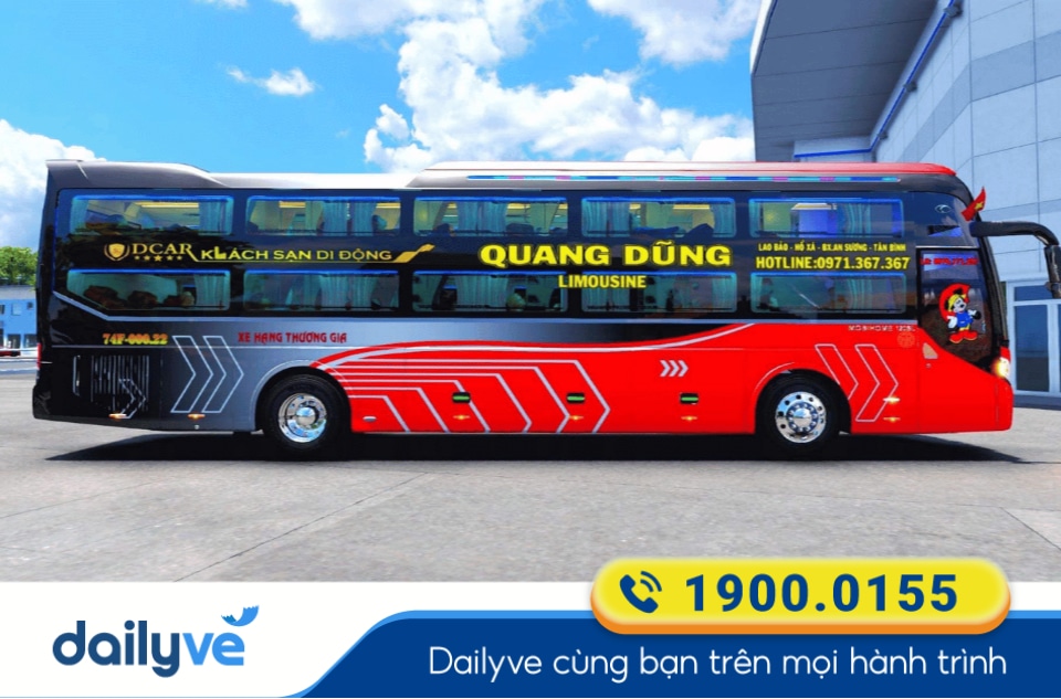 Nhà xe Quang Dũng Limousine tuyến Hà Nội đi Đà Nẵng