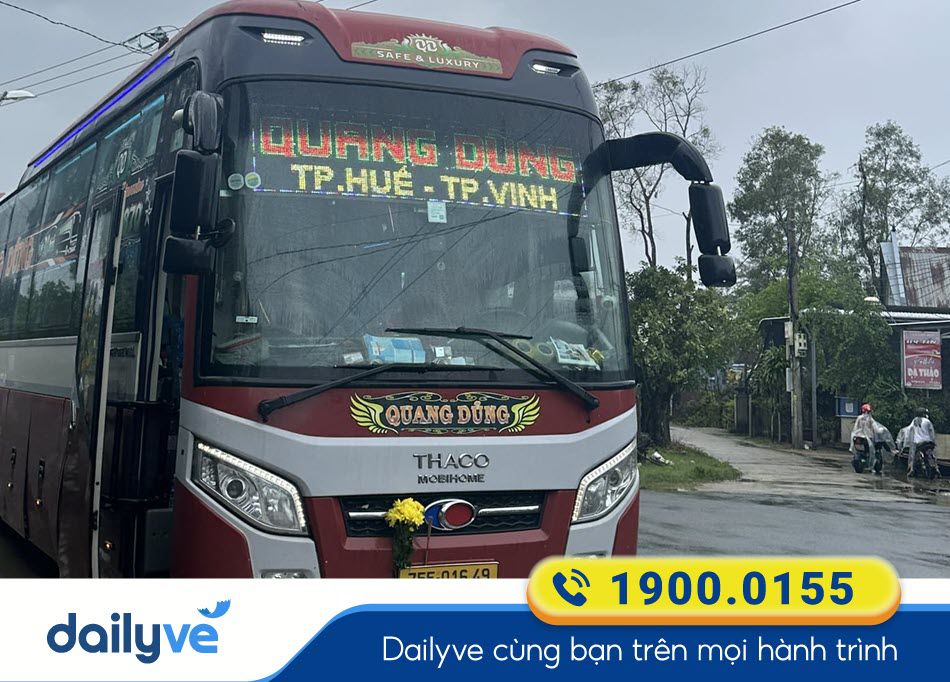 Nhà xe Quang Dũng Huế đi Vinh - Nghệ An