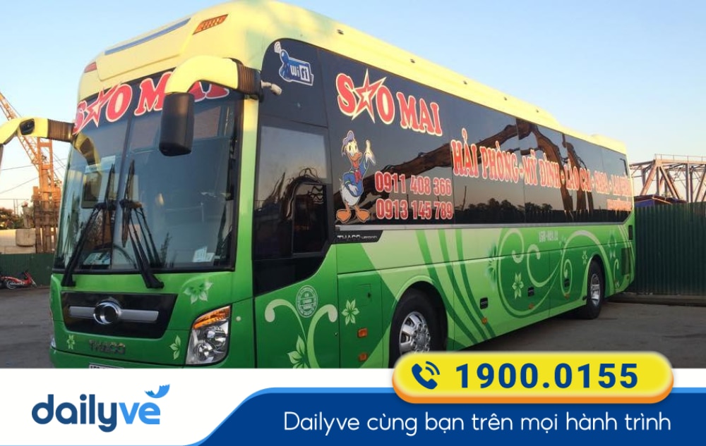 Nhà xe Sao Mai tuyến Hải Phòng đi Lào Cai