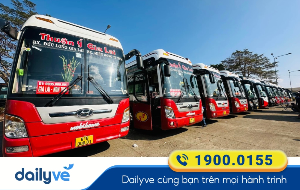 Nhà xe Thuận Ý tuyến Pleiku Gia Lai đi Sài Gòn