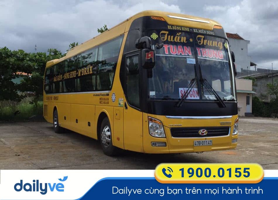 Nhà xe Tuấn Trung Sài Gòn đi Đắk Lắk