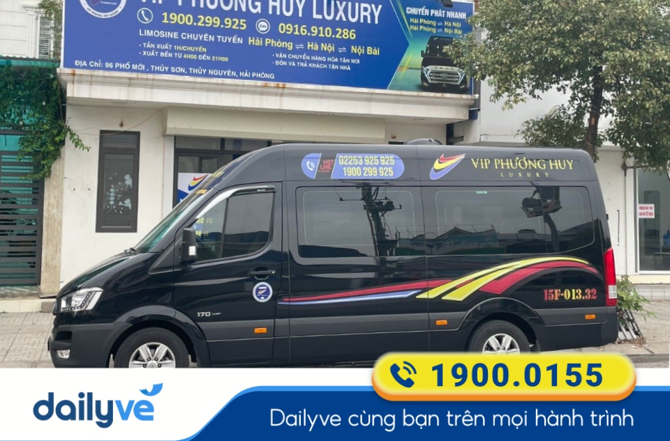 Nhà xe VIP Phương Huy Luxury tuyến Hà Nội đi Hải Phòng, xe Limousine cao cấp